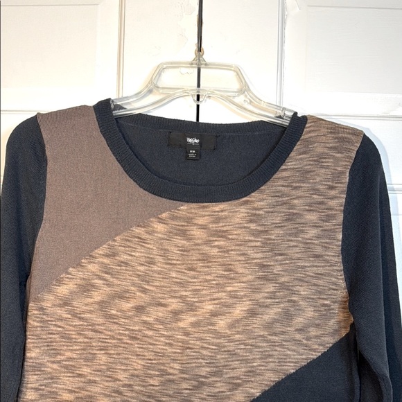 Mossimo Supply Co. Navy and Browns Lightweight Knit Sweater Size M - Picture 3 of 8